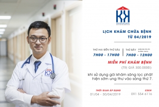 THÔNG BÁO: LỊCH KHÁM CHỮA BỆNH MỚI TẠI BỆNH VIỆN UNG BƯỚU HÀ NỘI